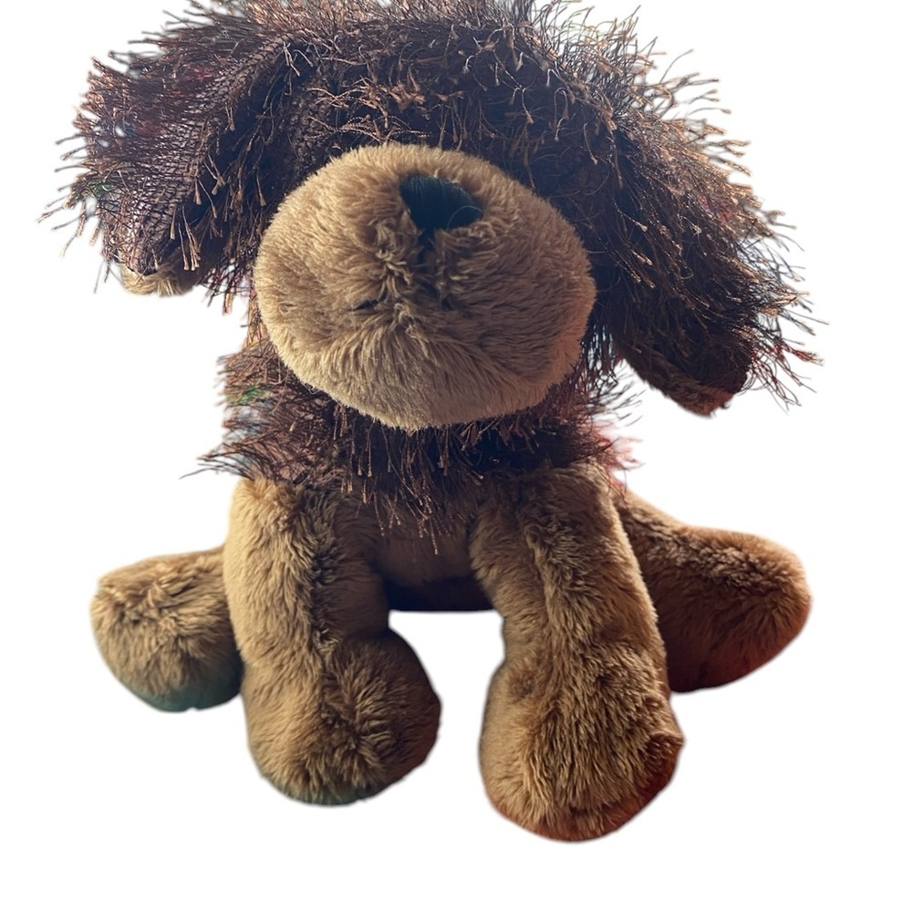 GANZ Webkins Brown Fluffy Stuffed Dog Toy